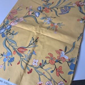 Floral Print Fabric 80’s decor 2 yards